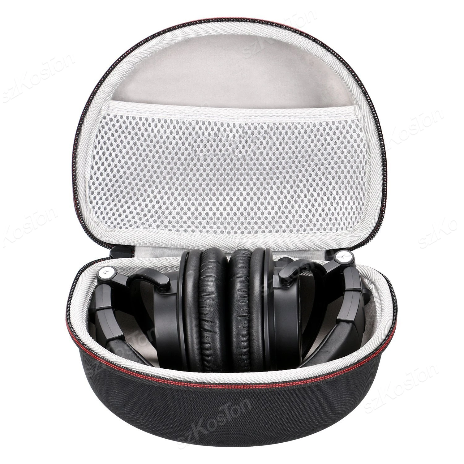 Torba do przechowywania EVA do zestawu słuchawkowego Audio Technica ATH-M50X/ATH-M20X/ATH-M30X/ATH-M70X/ATH-M40x Przenośna torebka z warstwą siatkową do przechowywania — zdjęcie produktu 5