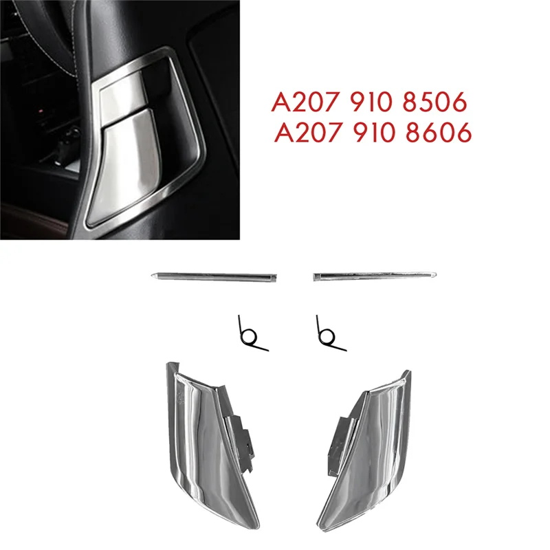 AS96-1Pair ajuste del asiento delantero del coche respaldo bloqueo manija interruptor cubierta embellecedora Assy para Benz W204 C204 W207 C207 2009-2016, piezas A