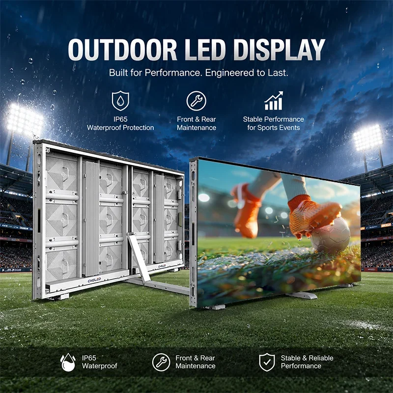 

IP65 Outdoor LED Video Wall Stadium Display Led Screen for Outdoor Advertising with Front Maintenance