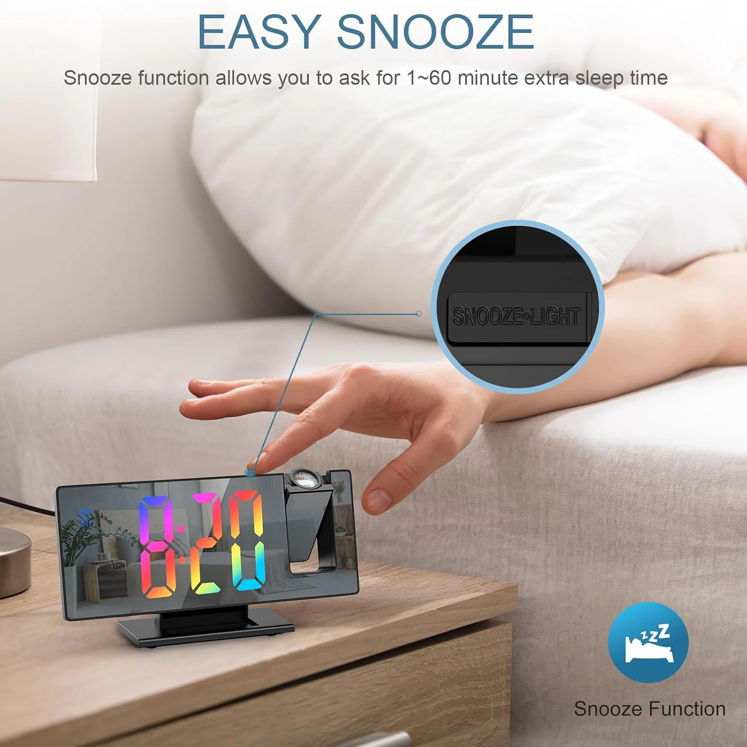 Led Alarm Clock 180…