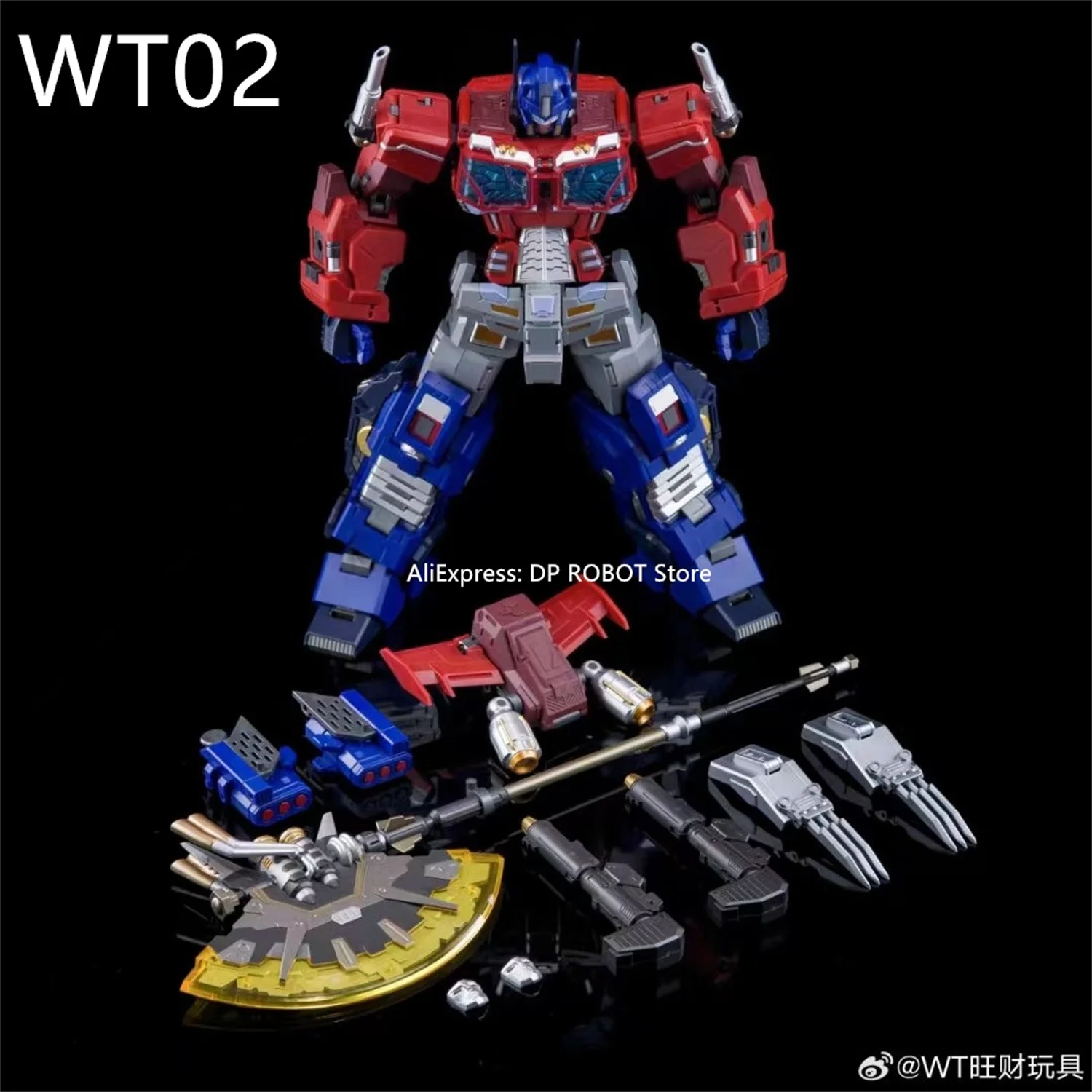 [IN STOCK ] Transformation Wonderful-Trans WT-02 WT02 SKY-ATLAS KO RIOBOT  IDW OP Commander Action Figure With Box