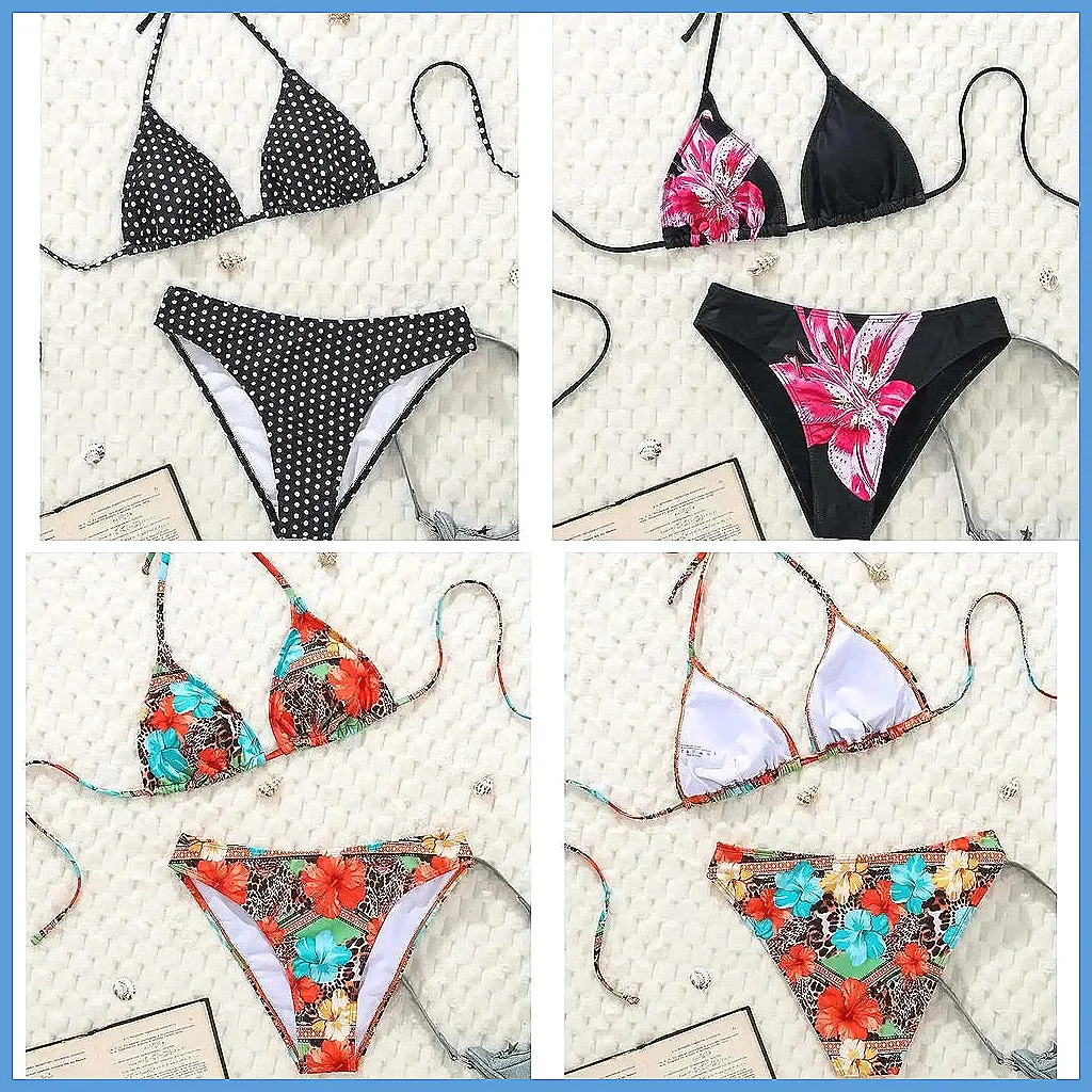 

Сексуальный комплект бразильского бикини с точечным принтом 2026: женский купальник из двух частей (Количество символов: 66)