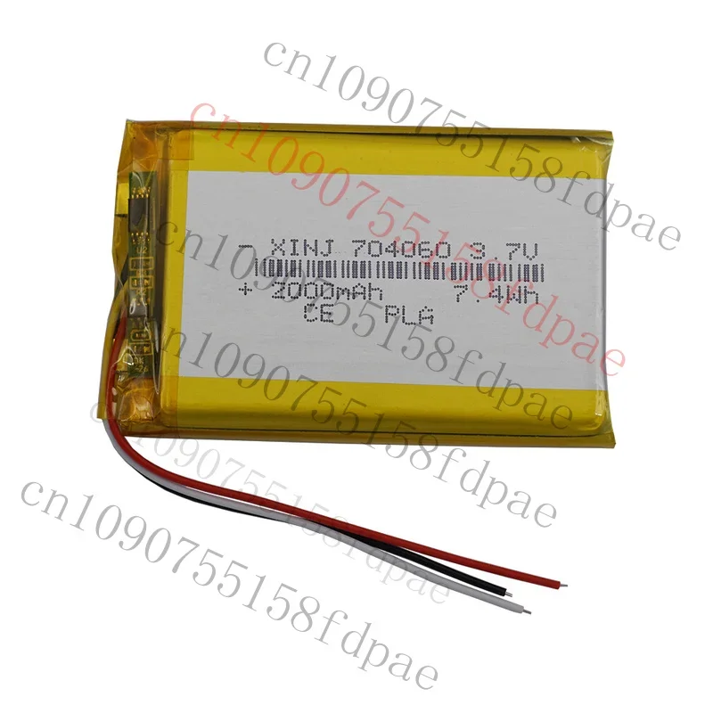 

OK 3,7 В 2000 мАч 7,4 Втч 704060 Li Lipo аккумуляторная батарея NTC термистор 3 кабеля