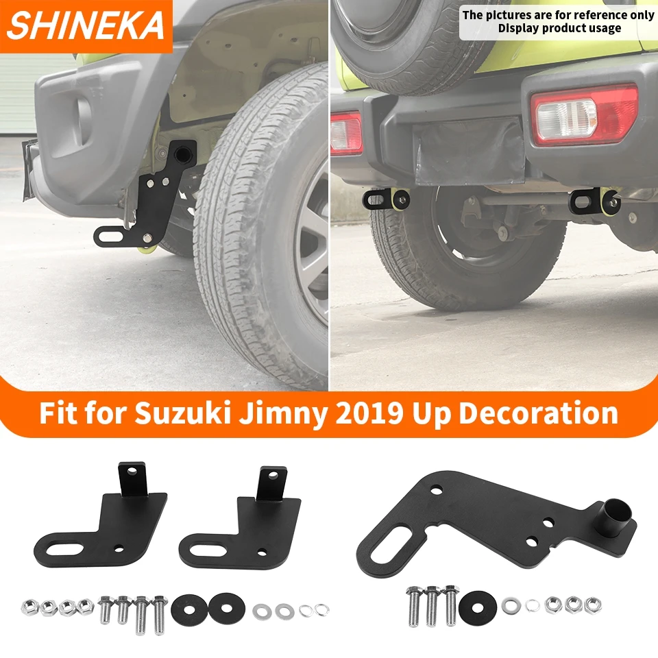 

SHINEKA Towing Bars Kit for Suzuki Jimny JB74 2019 2020 2021 2022 2023 2024 Front Rear Bumper Bar Towing Trailer Hook Accessorie