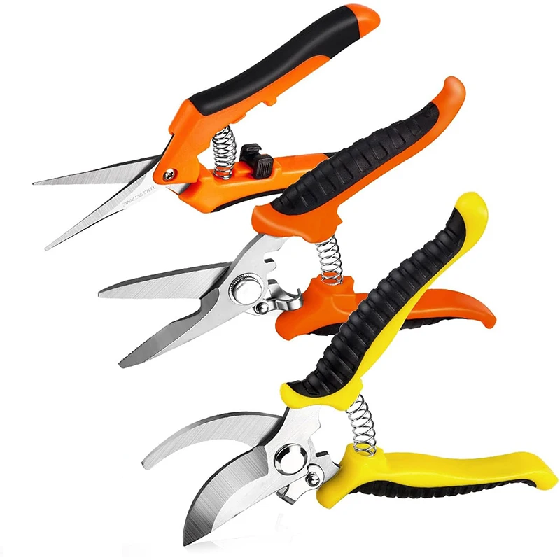 

Garden Pruning Shears Stainless Steel Blades Handheld Pruners Set Gardening Trimming Tool Garden Shears Hand Pruner
