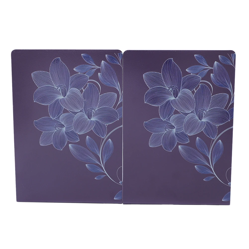 The Elegant Purple Flower Heavy Metal Durable Bookshelf Is a Must-Have for Book Lovers, Enhancing the Taste of the Space!