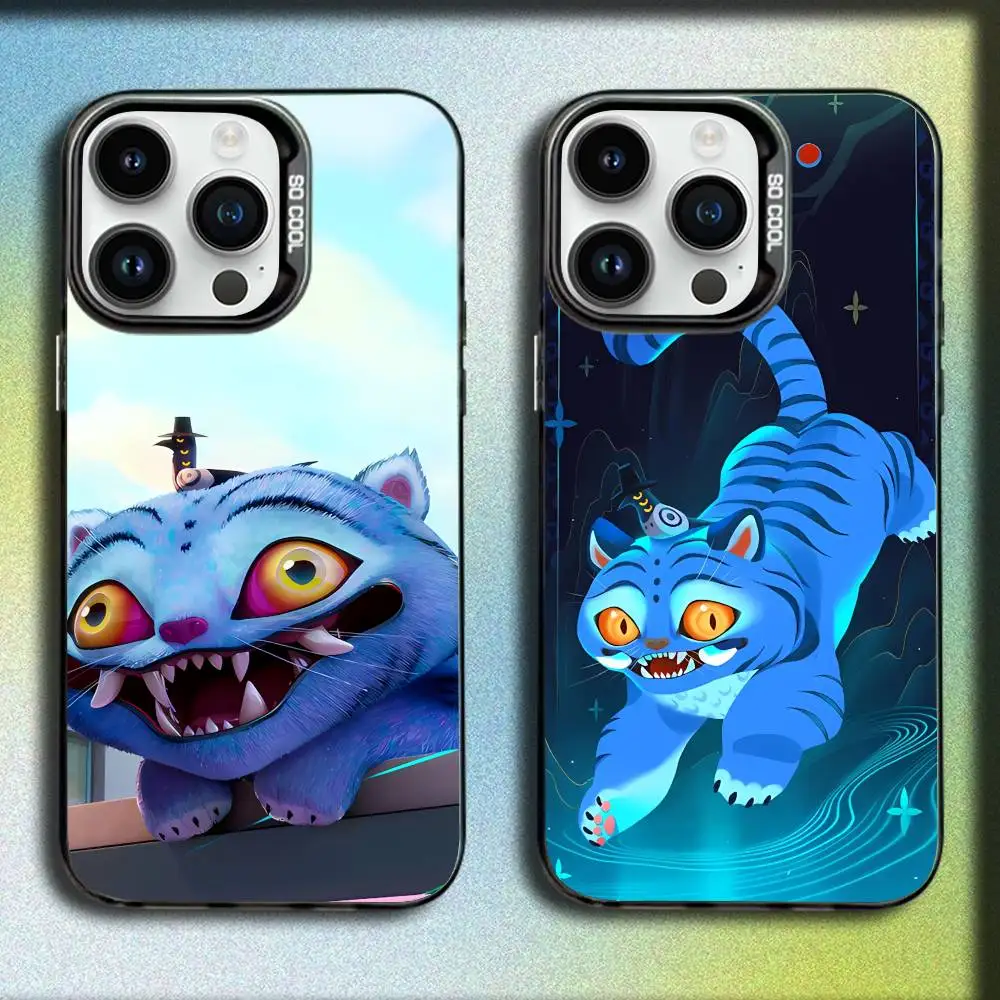 

D-Demon H-Hunters Derpy T-Tiger Phone Case For iPhone 17,16,15,14,13,12,Pro,Max,Plus,E,SE4,Air,Mini Black IMD Box