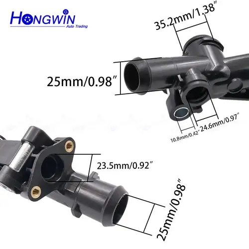 Imagen 2 del producto BM5G8K556FA BM5G8K556EA carcasa de manguera de tubo de agua de salida de radiador para Ford Focus MK3 1,6 2011-2015 Mondeo 1,6 2011-2015