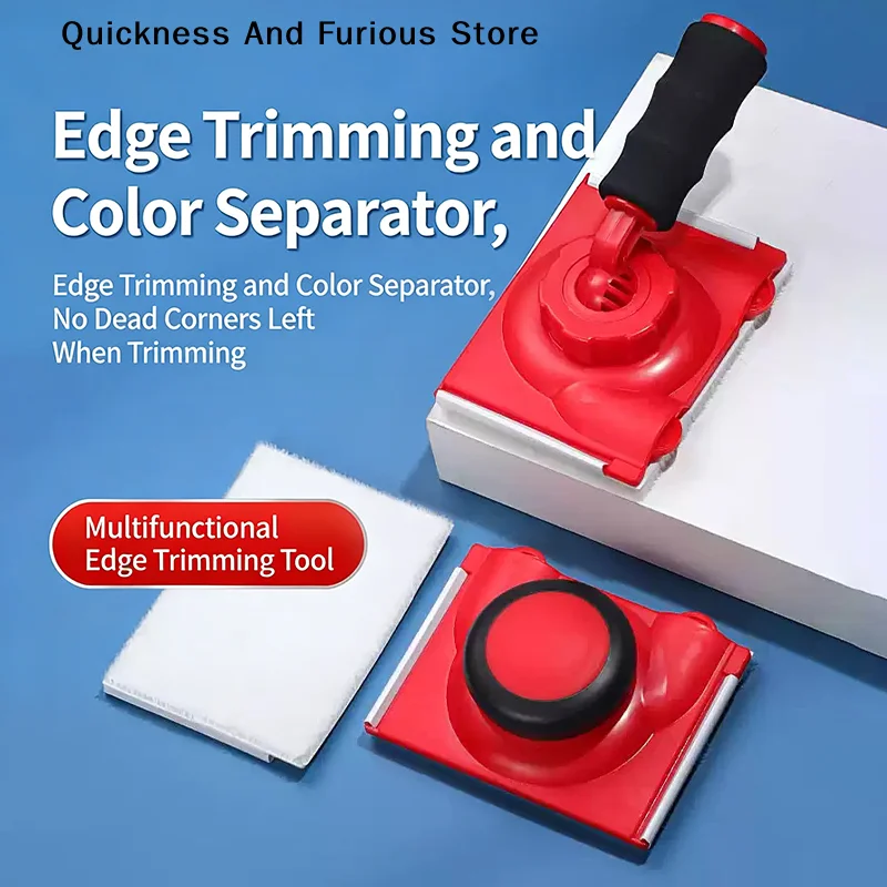 【T】Paint Edger Tool For Walls Pad Painter For Walls Paint Edge Trimmer With Handle Multifunctional Ceiling Corner Painting Brush