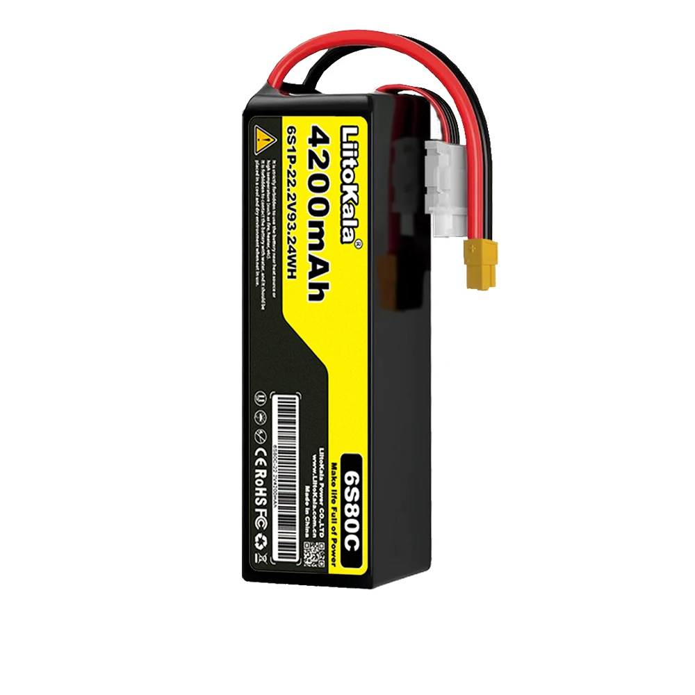 Liitokala FPV DRONE CAR SHIP helicóptero 22V 100C 80C 75C 60C 50C 30C 22AH 16AH 12AH 10AH 7800MAH 6000MAH 4200MAH BATERIA
