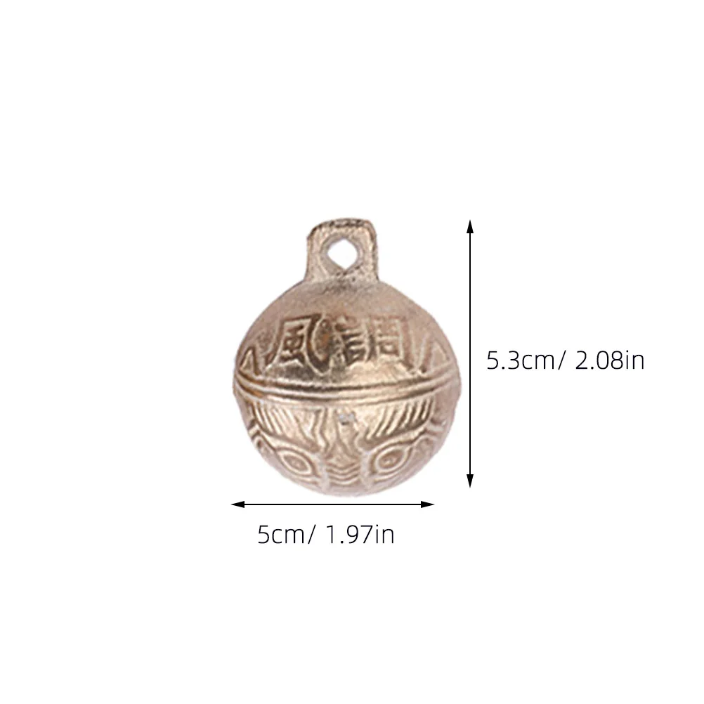 3 قطعة 50 مللي متر النمر رئيس نمط أجراس النحاس اكسسوارات ديكورات المنزل الإبداعية الألحان الصوت أجراس النحاس اكسسوارات #3