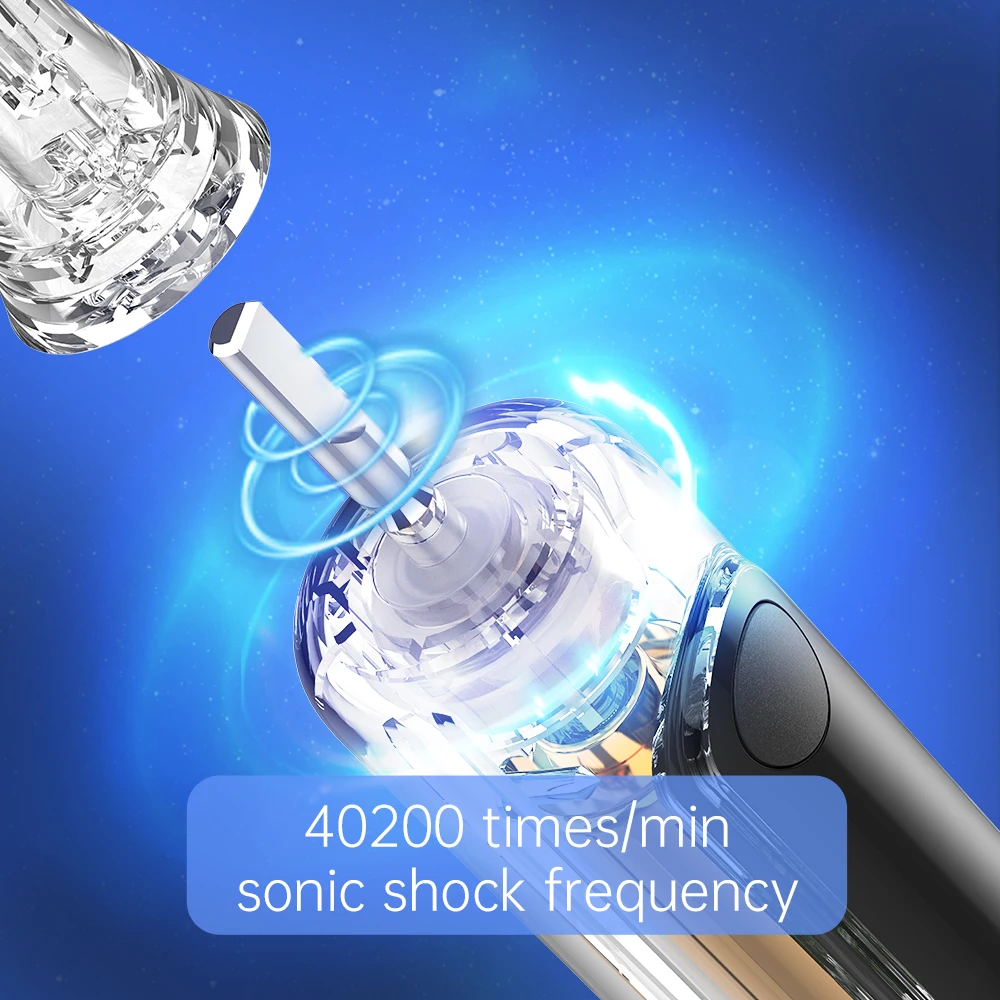 SOOENJOY Smart LCD Screen Sonic Electric Toothbrush NB-1 DIY Mode Cleaner Adult Automatic IPX7 Waterproof Teethbrush