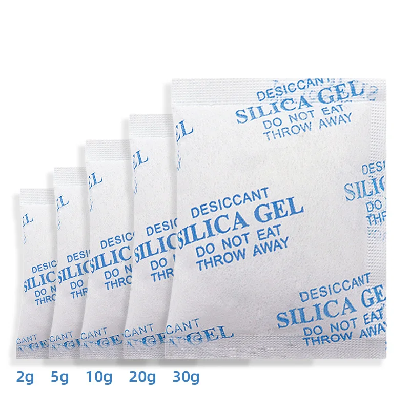 2/5/10/20/30g Package Non Toxic Silica Gel Desiccant Damp Kitchen Room Living Moisture Dehumidifier Absorber Bag