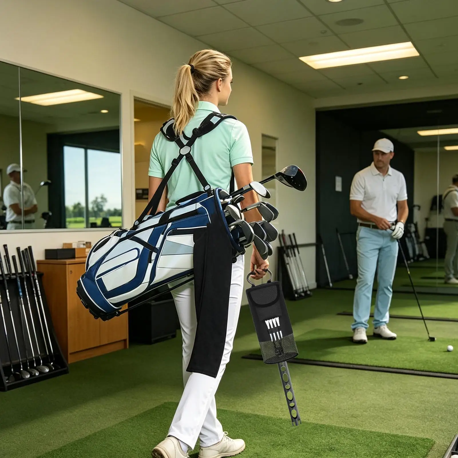 Golf Ball Shagger Bag Removable Heavy Duty Large Capacity Storage Golf Ball Shagger Pocket For Men Women Professionals