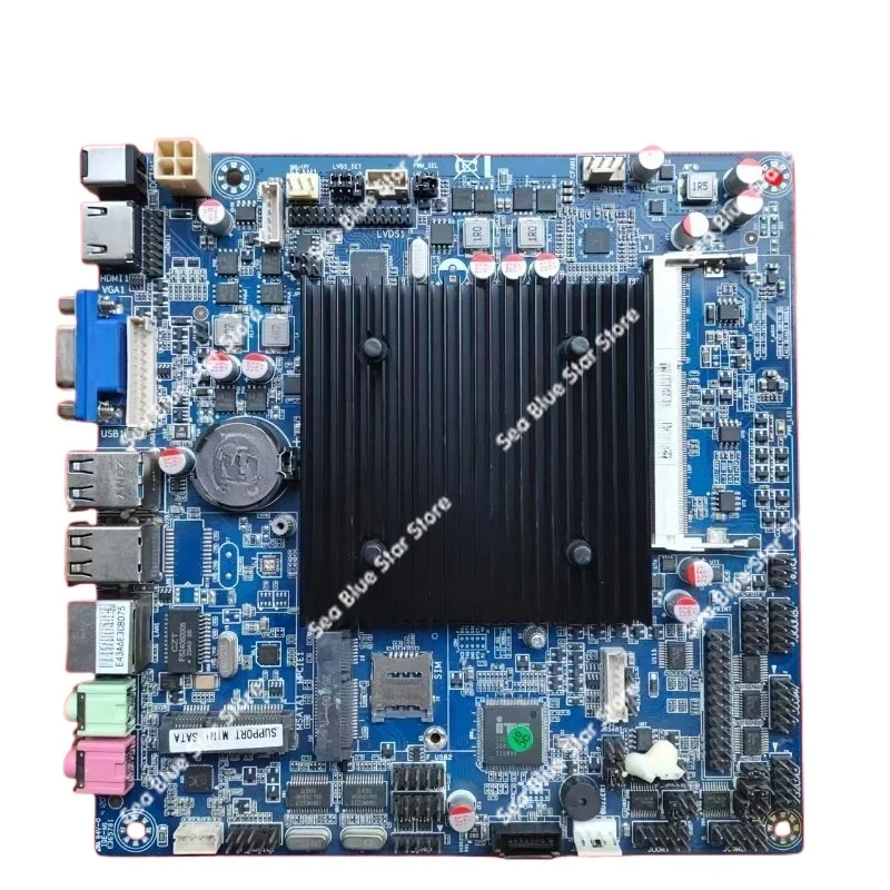 ITX-J1800TE-6CD8 Cash Register Industrial Control Machine Main Board DC12V, Second-hand Disassembly of The Main Board