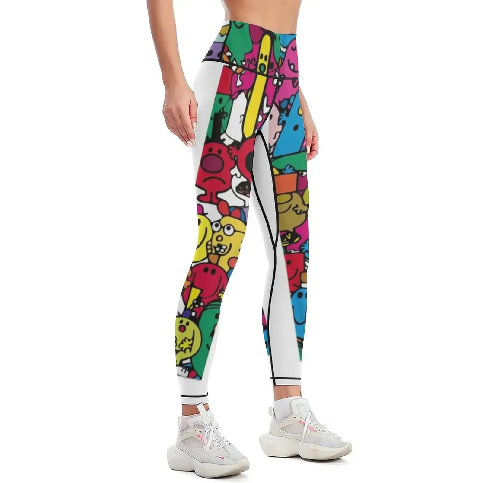 Mr Men Pattern Leggings Women's fitness sporty woman gym Legging sexy woman jogging pants Womens Leggings