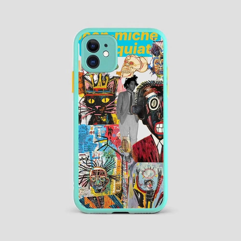 Artist J-Jean-Michel-Basquiat Phone Case For IPhone 14 11 12 13 Mini Pro Max 8 7 Plus X XR XS MAX Translucent Matte Cover