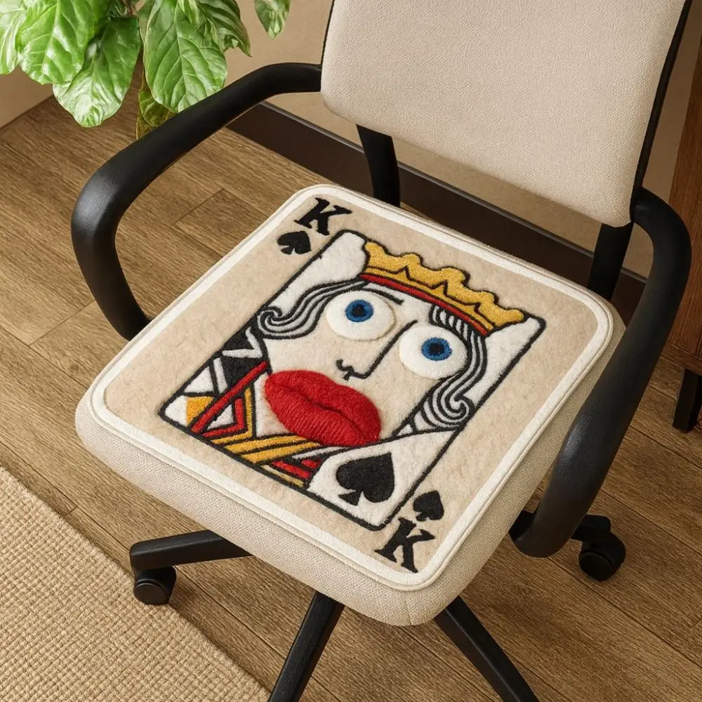 

Funny Soft Thick Cushion Decorative Square Abstract Cushion Anti-slip Comfortable Chair Cushion Dining Chair