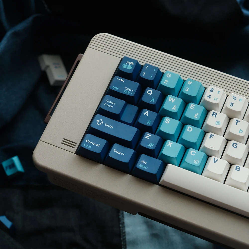 FBB Keycaps Retro GB PBT Keycaps Set Dye Sublimation for 60%, 75%, 80%, 96%, 100% Gaming Mechanical Keyboards Key Caps Diy Set