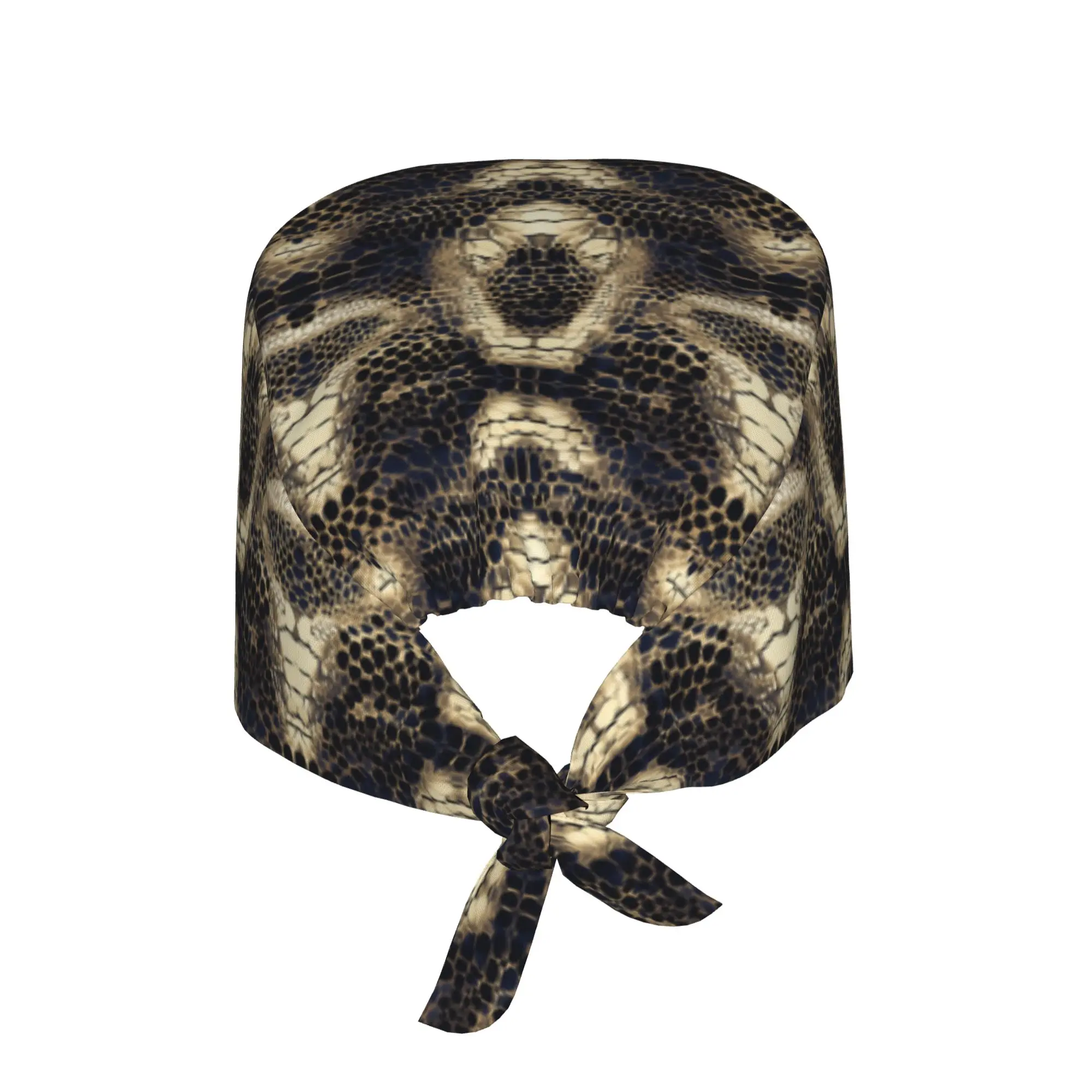Gorgeous Snake Skin  Working Cap Surgical Hats Men Women Large Reptile  Operating Room Cap Nursing Cap Lab Works Hat