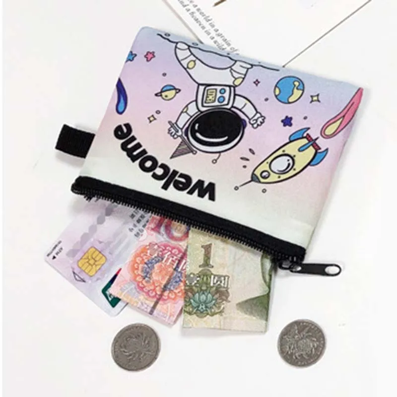 9 Colors 3D Print Football Basketball Children Plush Coin Purse Polyester Zip Change Purse Mini Wallet Kids Girl Women For Gift