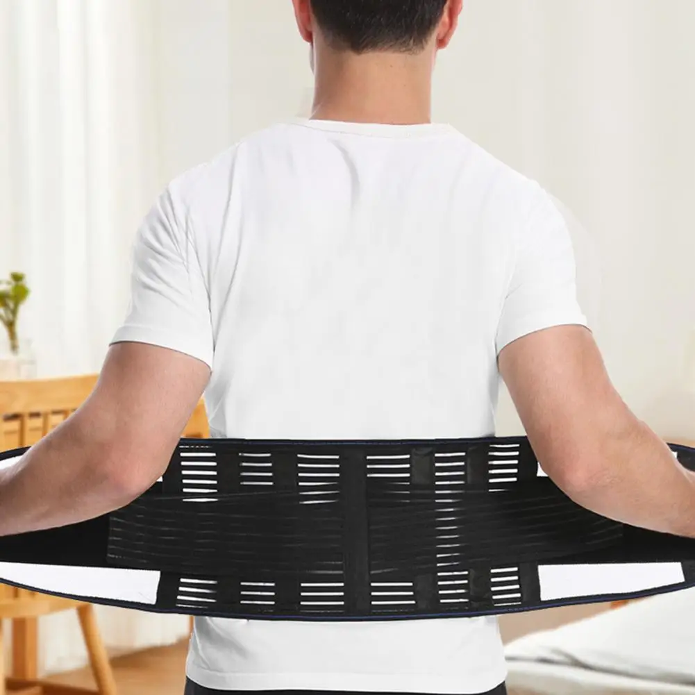 Sports Waist Belt Breathable Mesh Lumbar Protector with Dual Adjustable Straps for Fitness Support Sports Accessories Lower Back