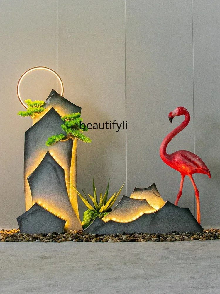 Cy Rockery creative ornaments, window decoration scenes, indoor and outdoor scenes, landscaping ornaments under stairs