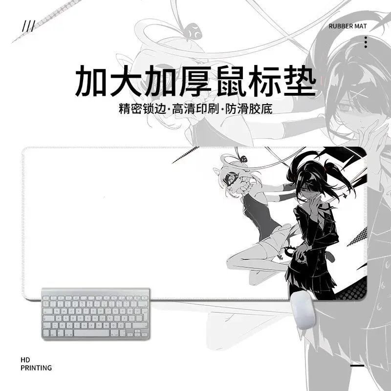 세컨드 위안 카와이 패드 대형 XXL 고무 게이밍 마우스패드 게이머 스티칭 식탁 데스크 매트 PC 컴퓨터 키보드 매트