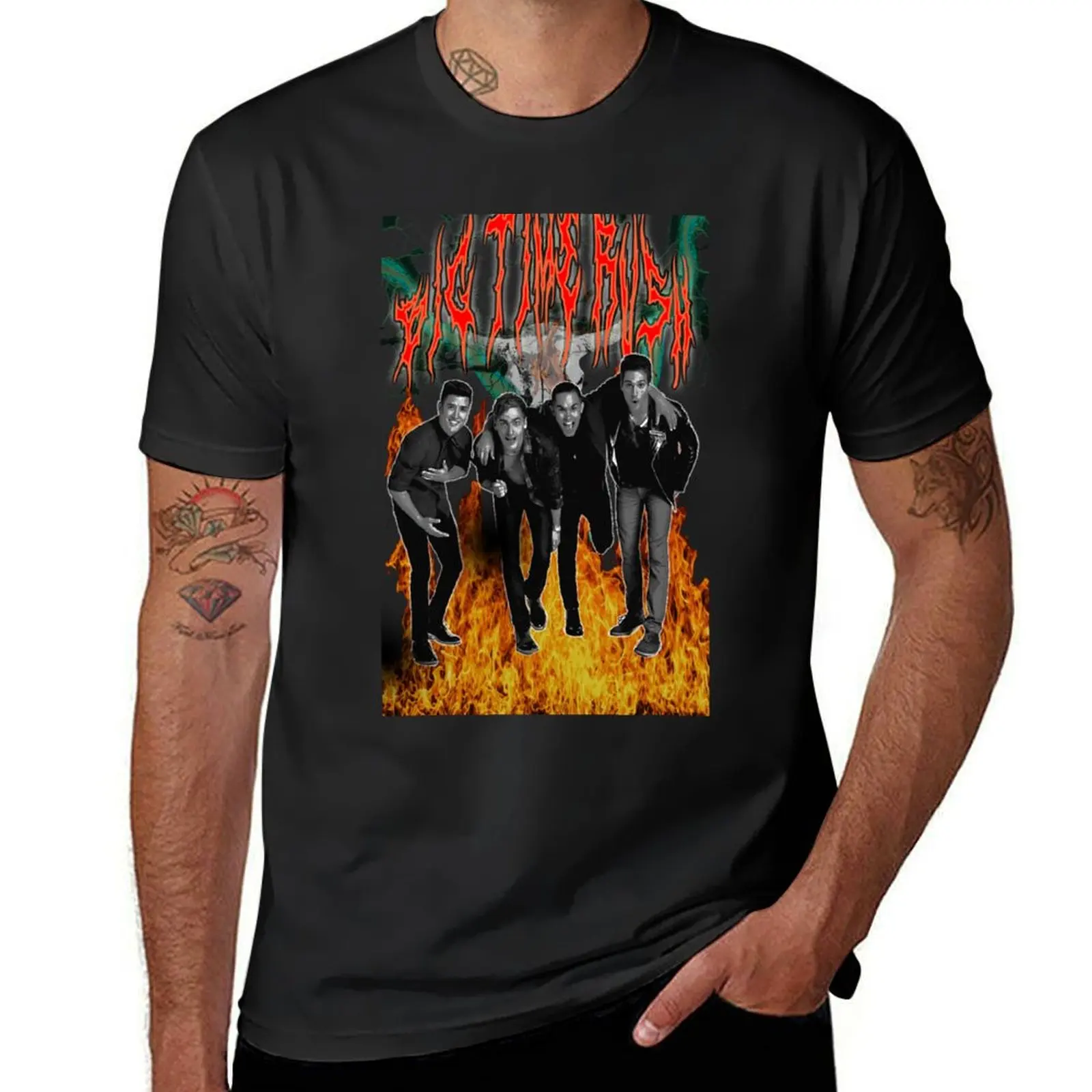 Heavy Metal Big Time Rush Shirt T-Shirt anime vintage Men's t-shirts