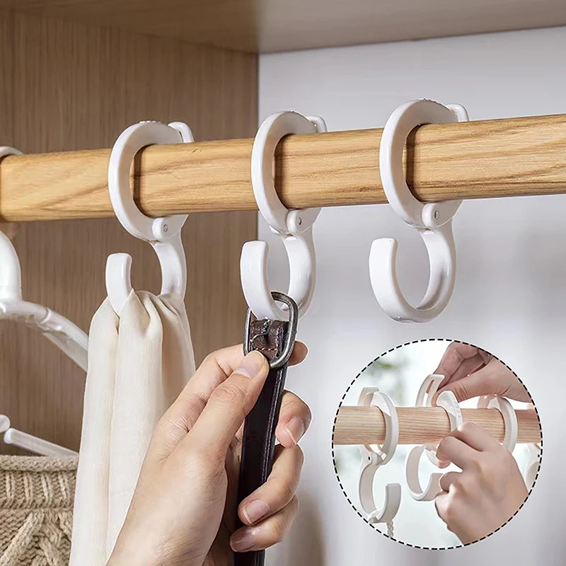 S Shape Hooks Multifunctional Wardrobe Bathroom Kitchen Hook Portable Storage No Punching Hooks For Hanging