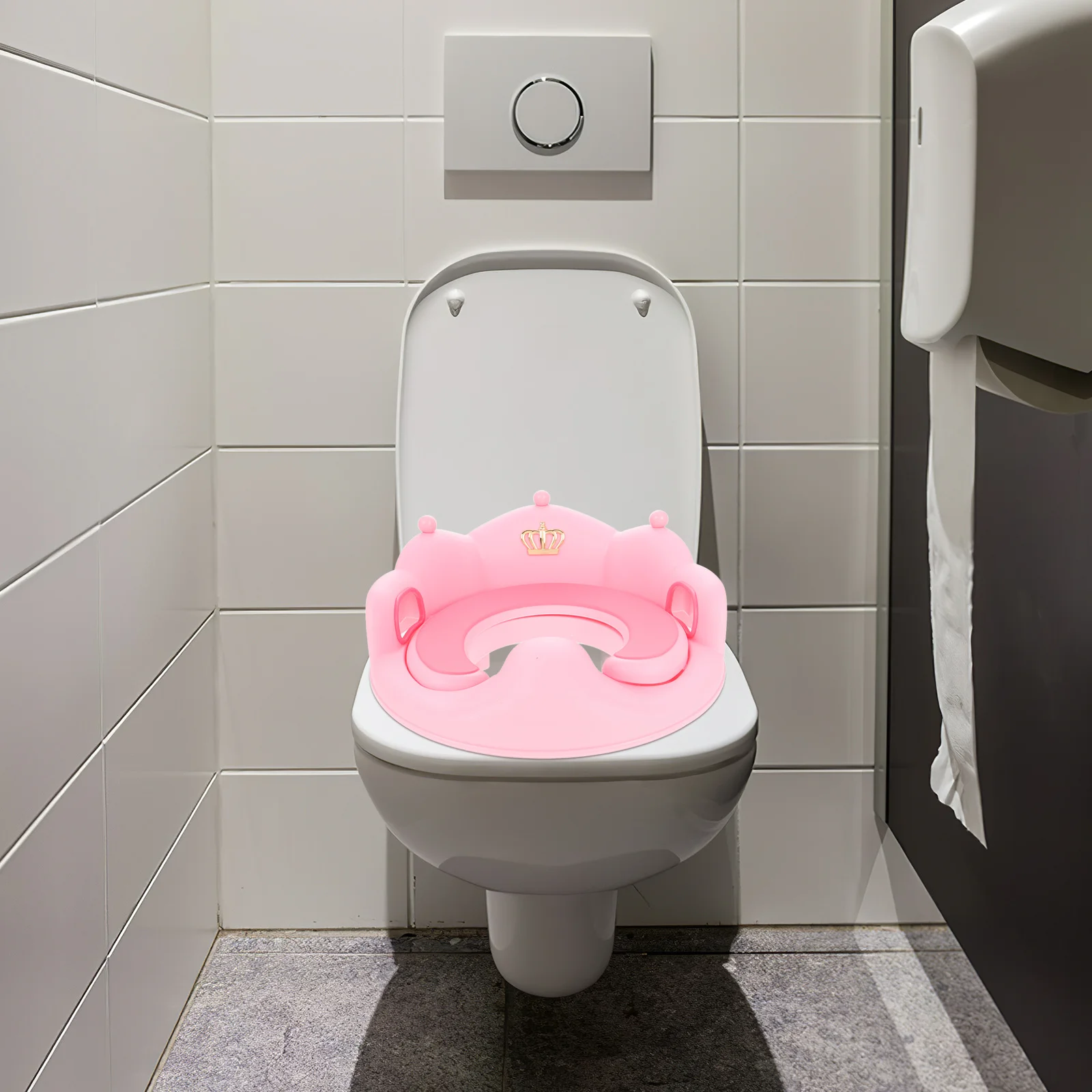 

Baby Potty Training Toilet Seat Large Pink Detachable Cushion Sturdy Handle Backrest Toddler Potty Chair for Boys Girls Toilet