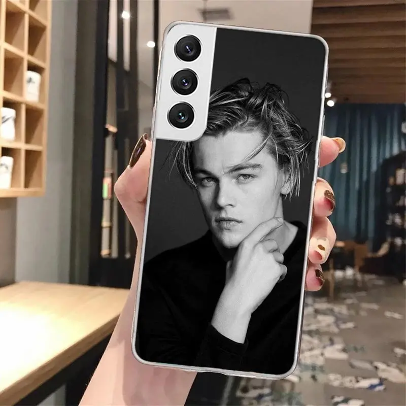 Leonardo Dicaprio Young Soft Phone Case For Samsung Galaxy S23 S22 Ultra S21 Plus S20 FE S10 Lite S9 S8 + S10E S7 Edge Pattern C