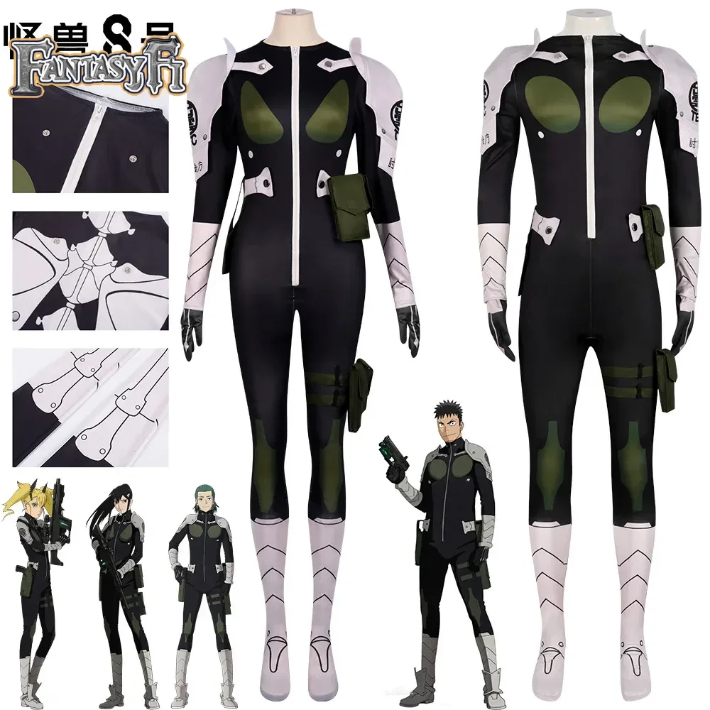 

Anime Kaiju No. 8 Cos Kafka Hibino Anime Cosplay Costume Gen Namuri Mina Ashiro Defense Corps Uniforms Men Women Clothing Suit