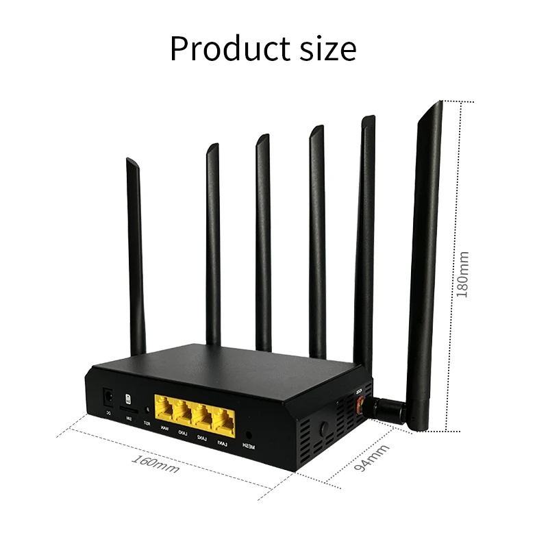 2027 2.4G & 5.8G CAT6 4g Lte Wifi Router LTE with Card Slot Modem Mobile Wifi Router