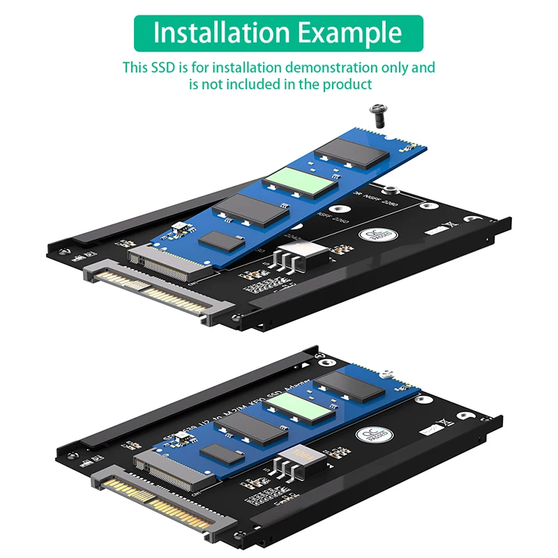 M.2nvmeキーからSFF-8639 u.2アダプター、カードリス、フレームブラケット、m2からu2へのコンバーター、2230、2242、2260、2280、ssdをサポート