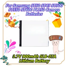 3.7V 900mAh SLB-07A Lithium Battery For Samsung ST50 ST45 ST500 ST550 ST600 PL150 Camera Batteries
