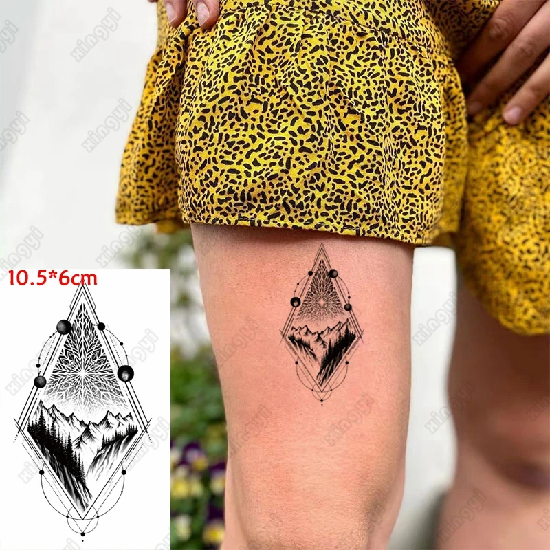 Faux tatouages temporaires en forme de dauphin pour femmes adultes, autocollant de bras, lune, baleine, pin