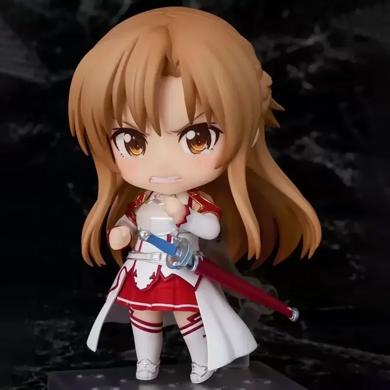 #1669 Sword Art Online Asuna Chibi Figure Desktop Ornament Anime Collectible Decor Gift For SAO Fans Home Tabletop Display