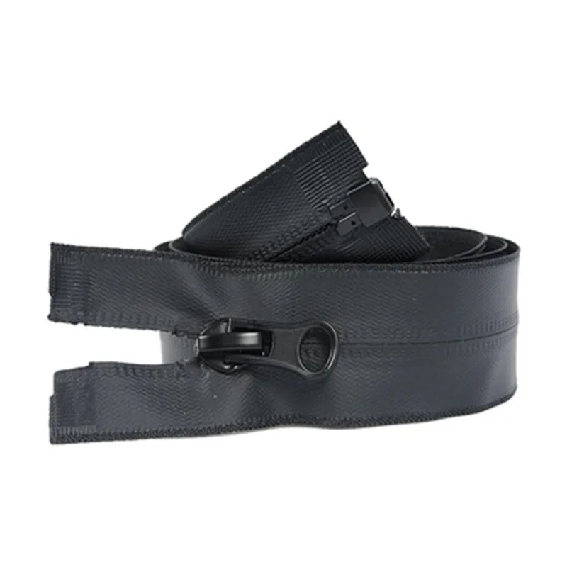 ซิปคู่แบบเปิดปิดกันน้ำซิปไนลอนแบบซิลิโคนสองชั้นเสื้อแจ็คเก็ตเสื้อผ้าแบบทำมืออุปกรณ์เย็บผ้า5 #1ชิ้น