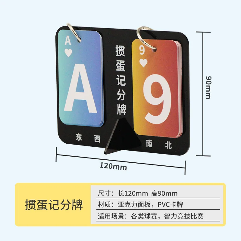 Scoreboard For  Card Game Portable Paper Score Marker Board For Bridge Family Party Gam