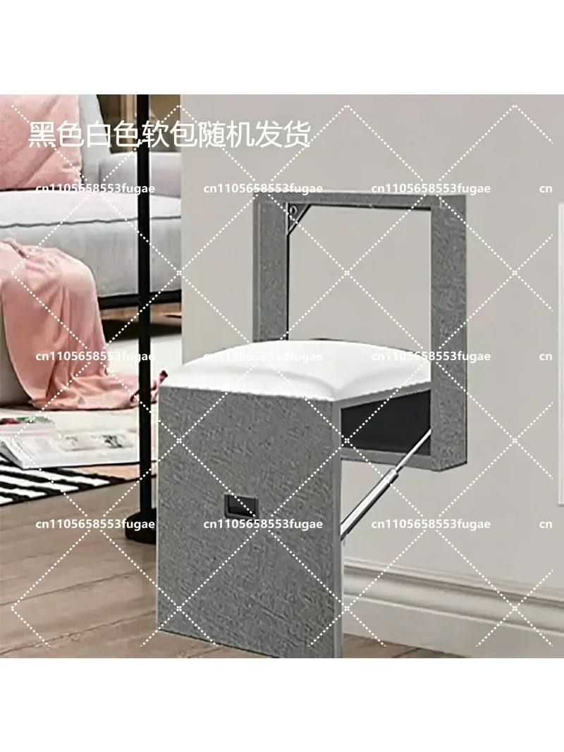 

Wall-mounted Folding Shoe Changing Stool, Doorway Entryway Seat, Wall-mounted Entrance Chair