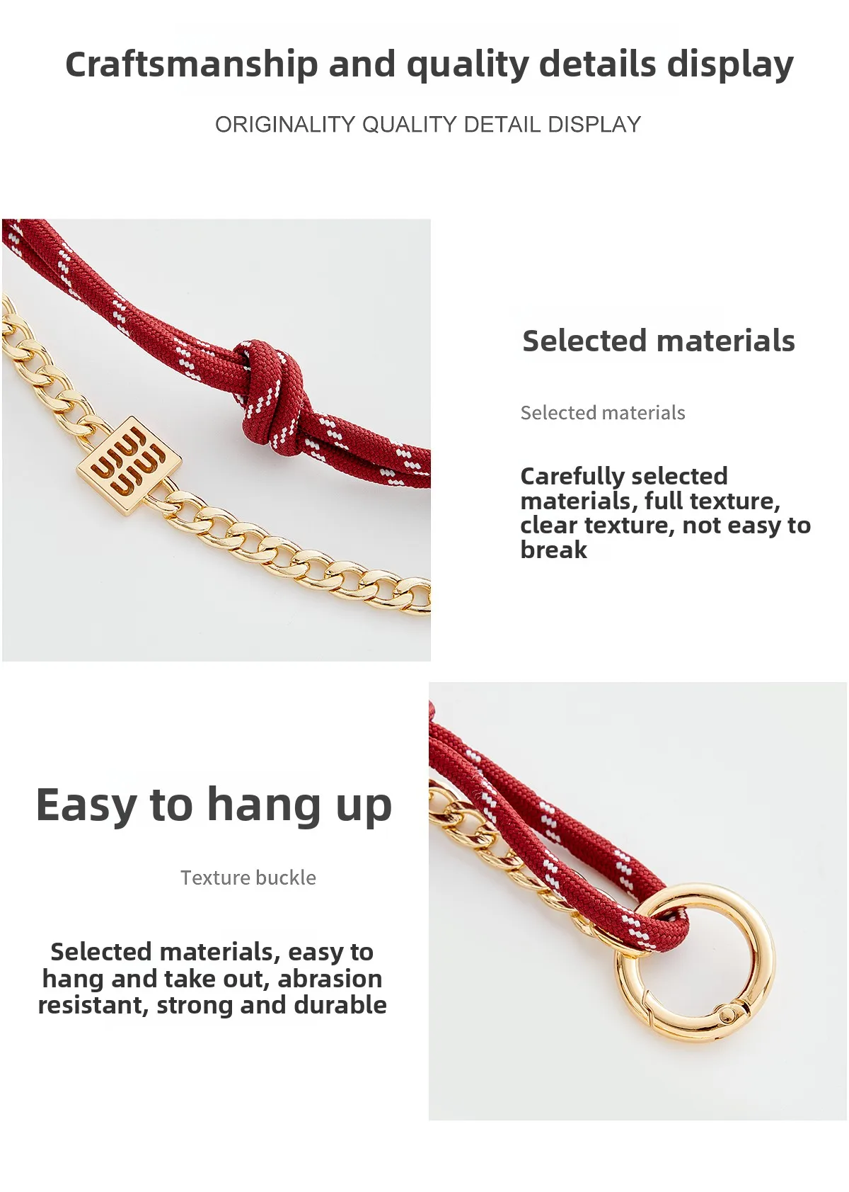 Bag Extension Chain Bag Shoulder Strap for Women Bag Strap No Drilling Underarm Diagonal Cross Bag Modification Bags Accessories