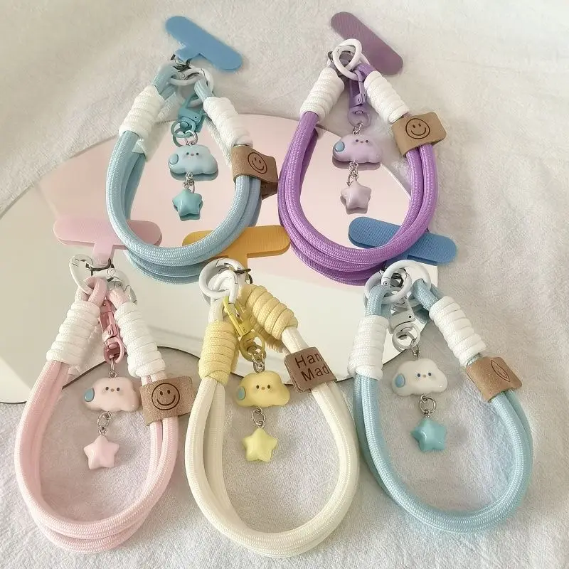 Kawaii Cloud Star Lanyard Short Wrist Strap Cute Phone Accessory for Mobile Camera​