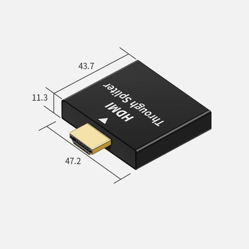 Hub 1080p hdmi męski do 2x hdmi żeński splitter adapter jeden na dwa na zewnątrz stacja dokująca hd do monitora pc macbook akcesoria do laptopa