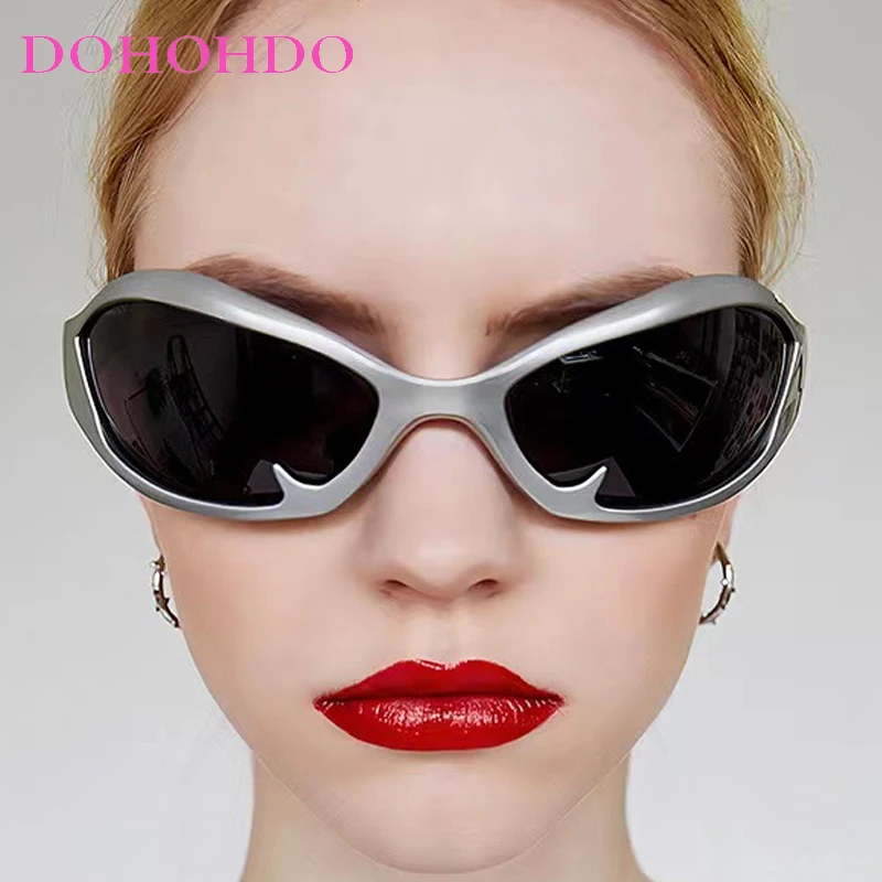 

Fashion Trendy Y2K Women Sunglasses Punk Designer Outdoor Sports Men Sunglasses Cycling Driving Travel Windproof Goggles UV400