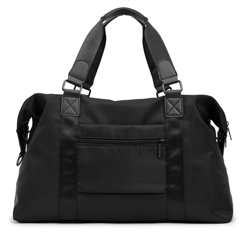 Bolso de mano deportivo de gran capacidad para hombres y mujeres, bolsa de fitness diagonal multifuncional, color sólido