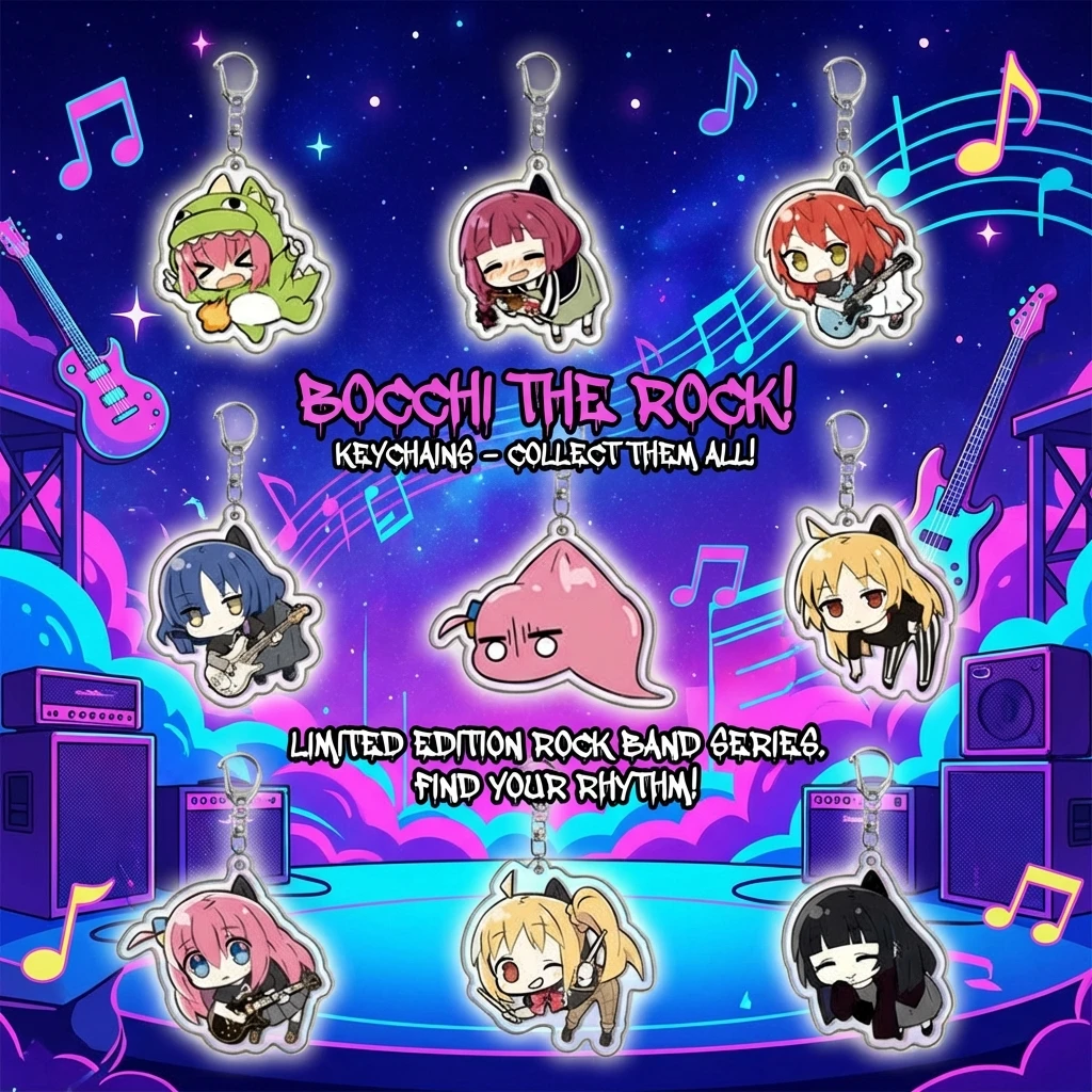 Bocchi the Rock - Llavero de acrílico de Goto Hitori Ijichi Nijiaka, accesorios de anime, regalo de cosplay, colección, mercancía kawaii para otaku