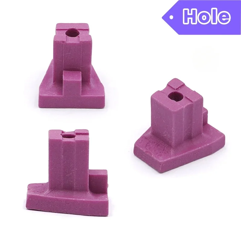 20 قطعة صينية إطلاق السيراميك للأسنان رف حرق لعلبة فرن تاج الخزف الفردي أداة سيراميك مختبر الأسنان (طرف/متقاطع/مسطح/فتحة)