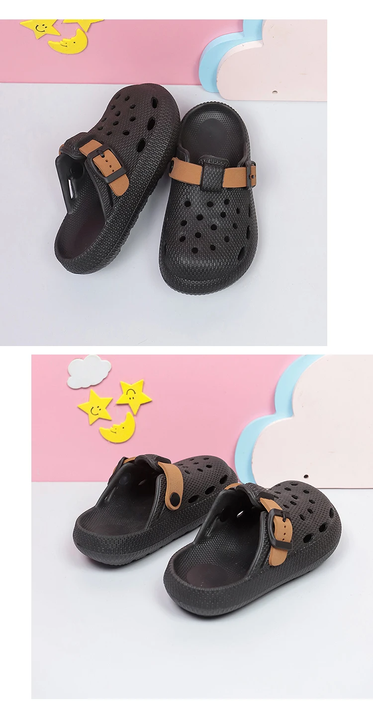 Neue Kinder-Clogs, Leichte Sommer-Sandalen mit Geschlossenem Zehenbereich für Jungen und Mädchen, Outdoor-Strandsandalen – Detail 9