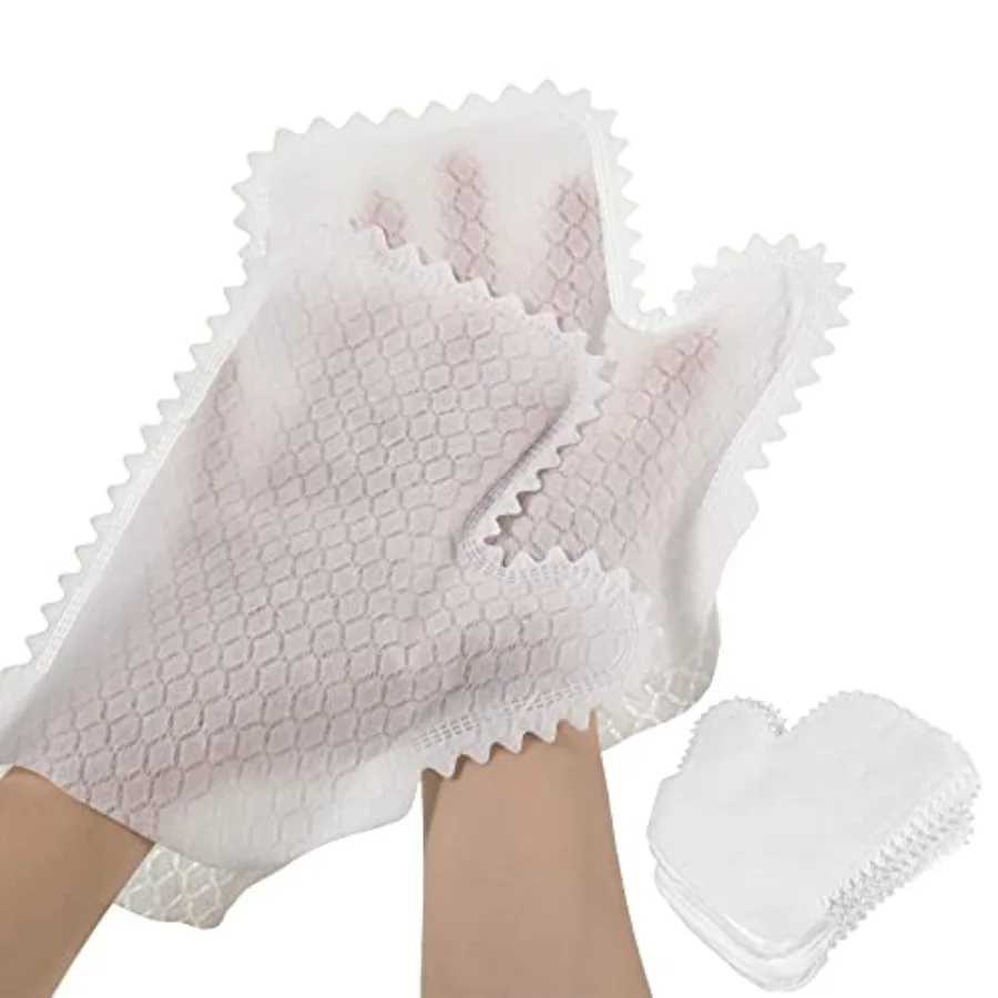 

60 Pieces White Microfiber Dusting Gloves Artisan Dusting Mitt Microfiber Cloth Replaces Dust Wipes Feather Dusters for Locks i
